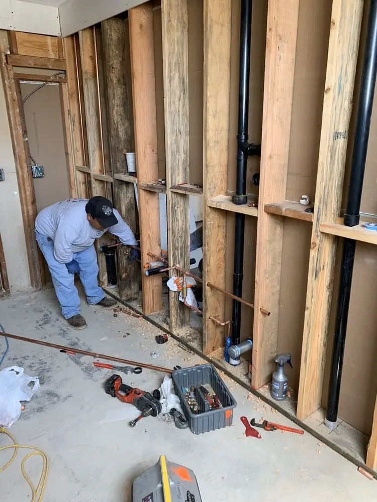 Commercial rough-in plumbing for Commercial Plumbing in Haywardville